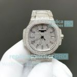 Luxury Clone GR Factory Patek Philippe Nautilus 7021 Ladies Watch 35.2mm Diamond Set  